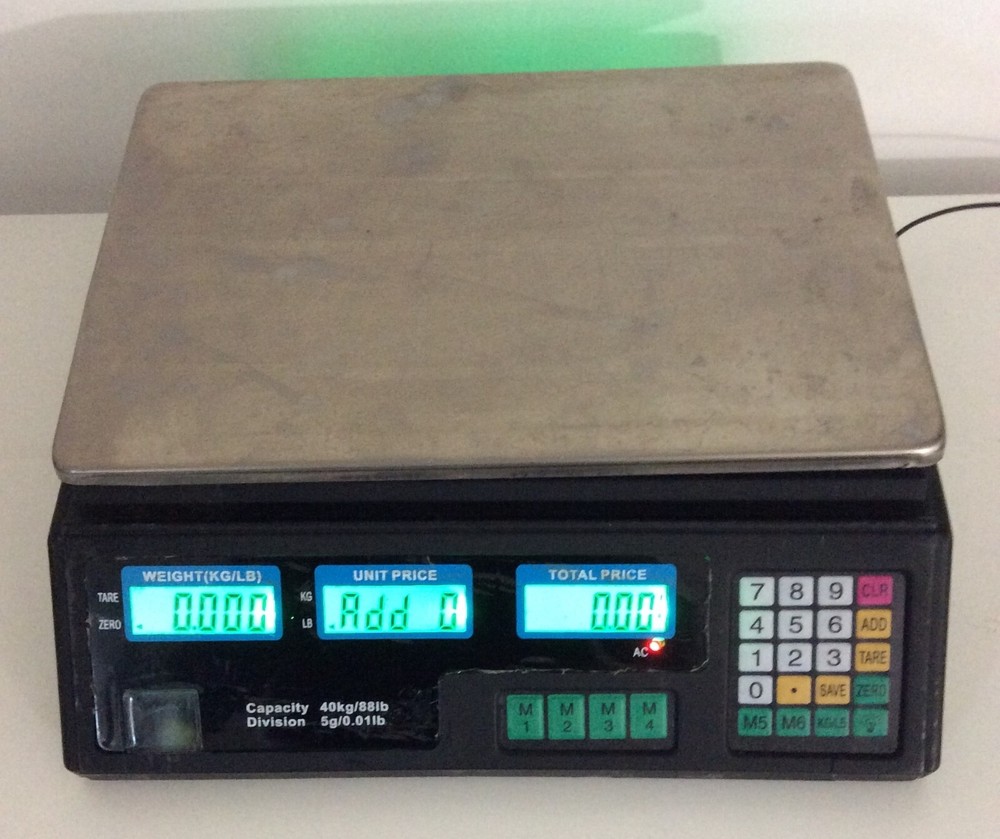 Electronic Digital Scale Maximum Weight 40 Kg