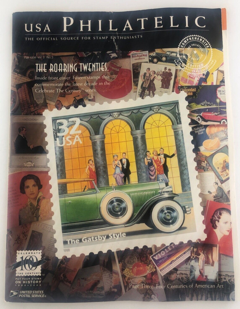 USA Philatelic Catalog Fall 1998 The Roaring Twenties USPS For Stamp Enthusiasts
