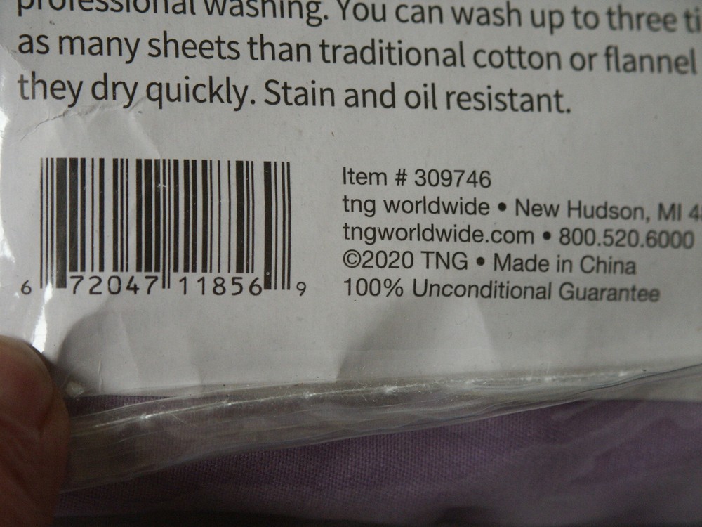 ForPro Microfiber Massage Table Sheet Set 3-Piece Lavender New