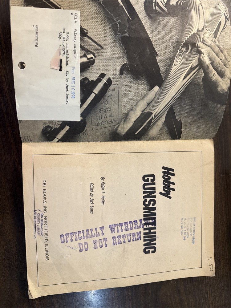 Hobby Gunsmithing By Ralph T Walker Paperback