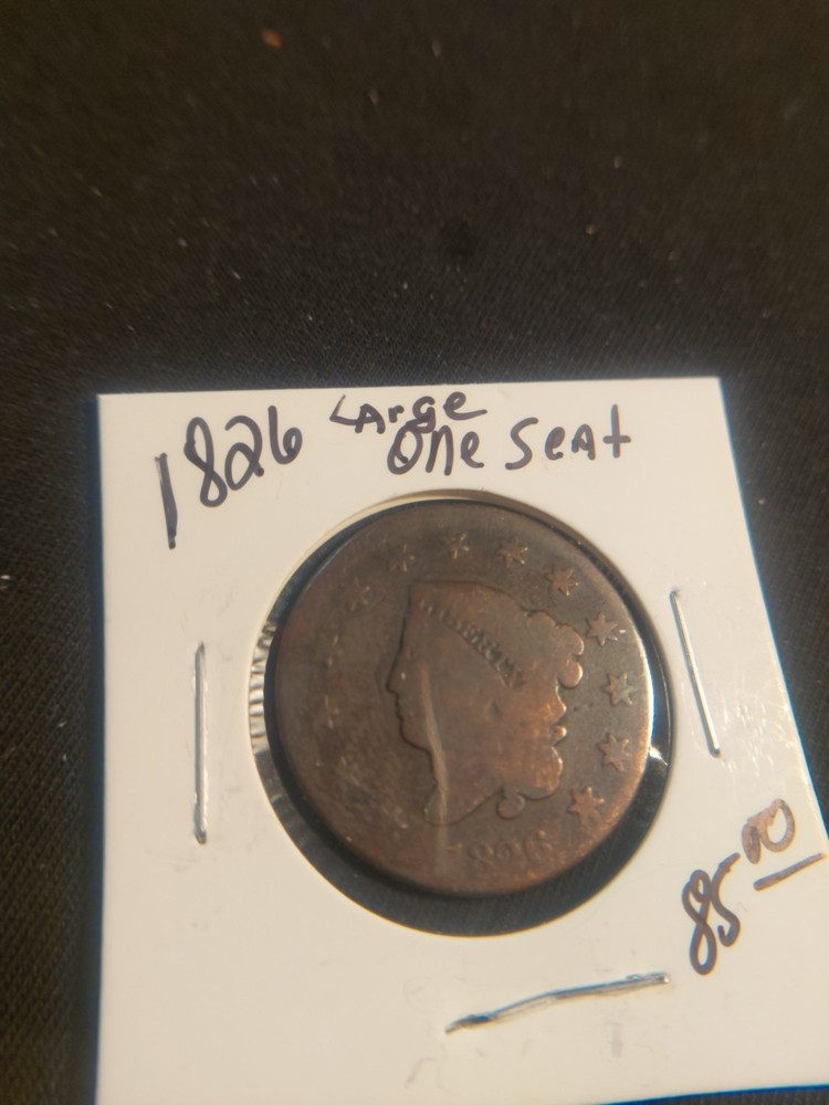 1826 1C BN Coronet Head Cent
