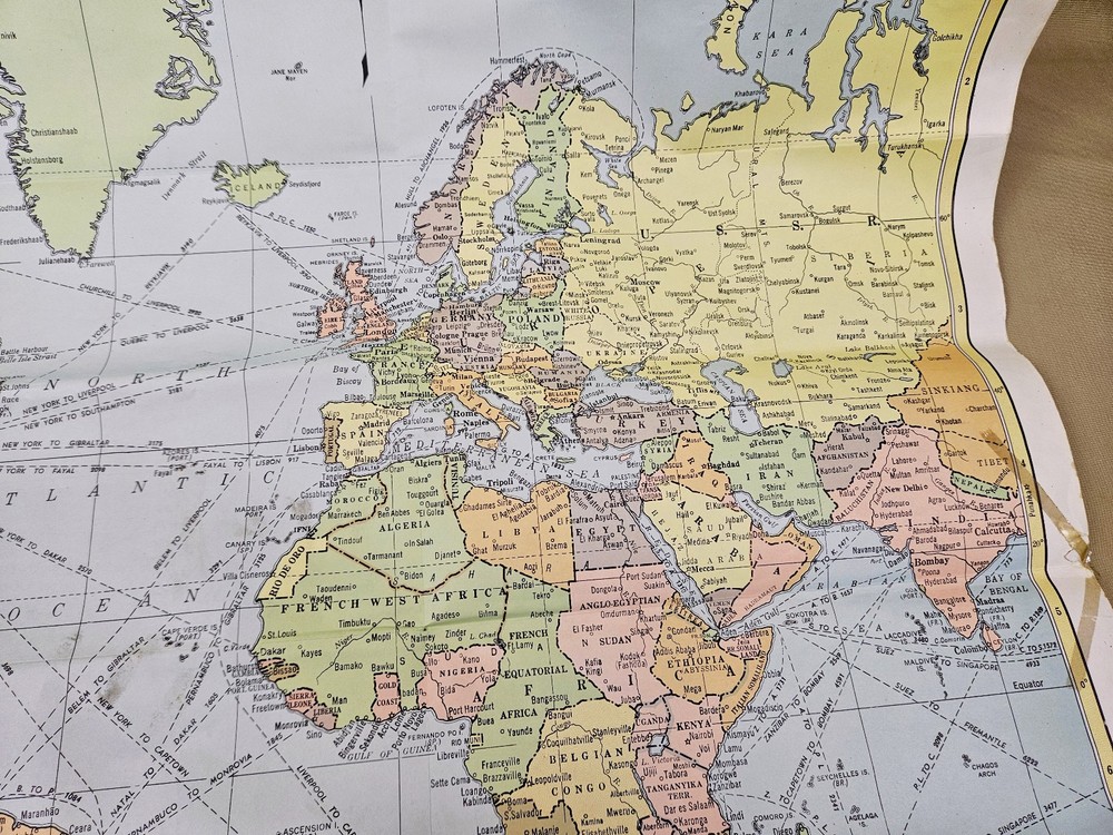 Literature & Maps from WWII footlocker