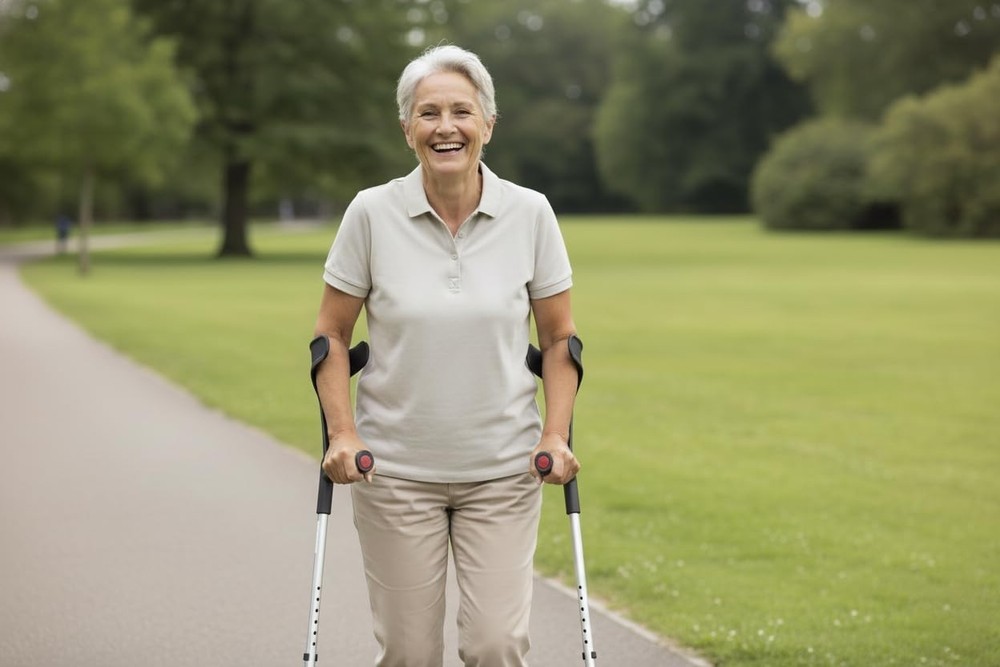 Quality Aluminium Elbow Crutches 2 Units