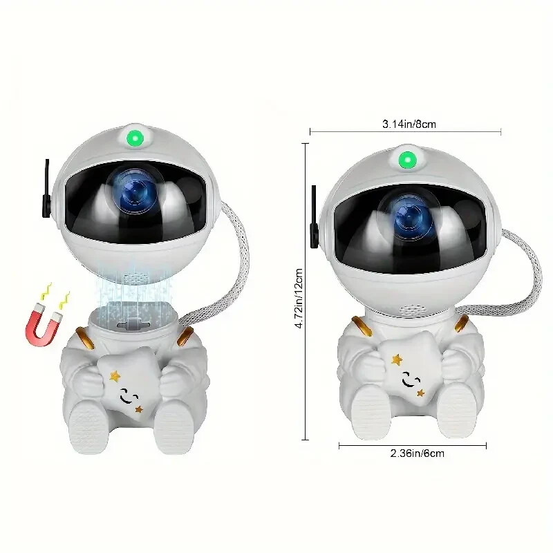 Astronomical Remote Control LED Nebula Night Light Projector with 360° Rotation
