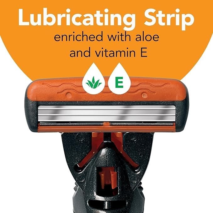 BIC Comfort 3 Refillable Three-Blade Disposable Razors for Men