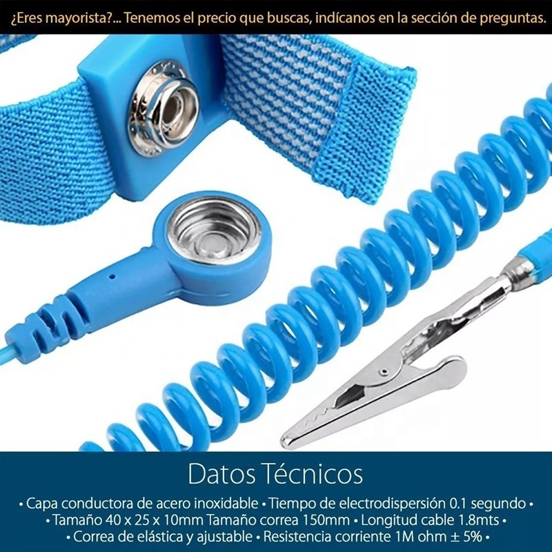 Antistatic Wrist Strap, ESD Grounding Wristband