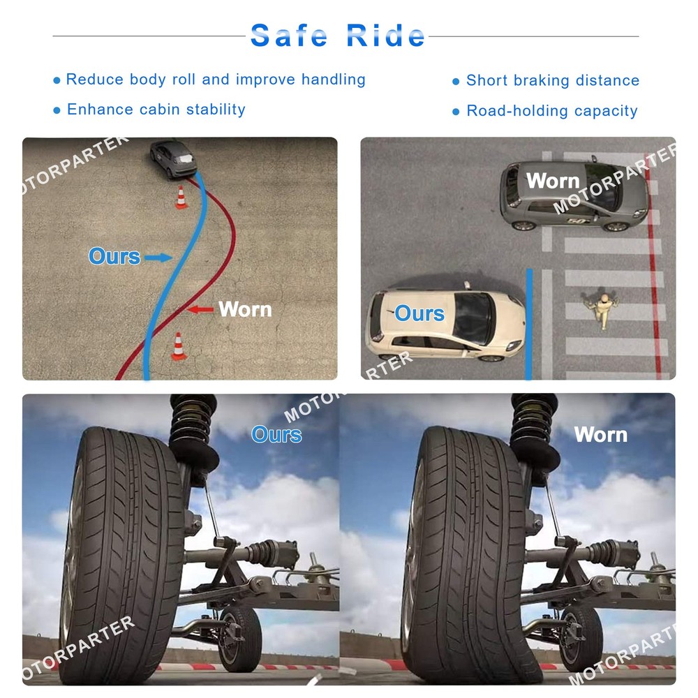 Box 2 Front Complete Struts w/ Coil Spring Assembly For 2011-2014 Hyundai Sonata