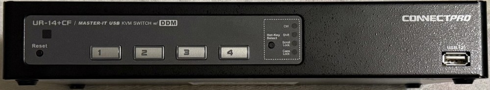 Connect Pro UR-14+CF Master IT USB KVM Switch w/DDM. New, Open Box, Never used