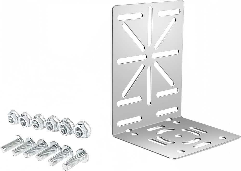 CCTV Stainless Steel Camera Mount Bracket Adapter, L-Shape Security Camera Mount