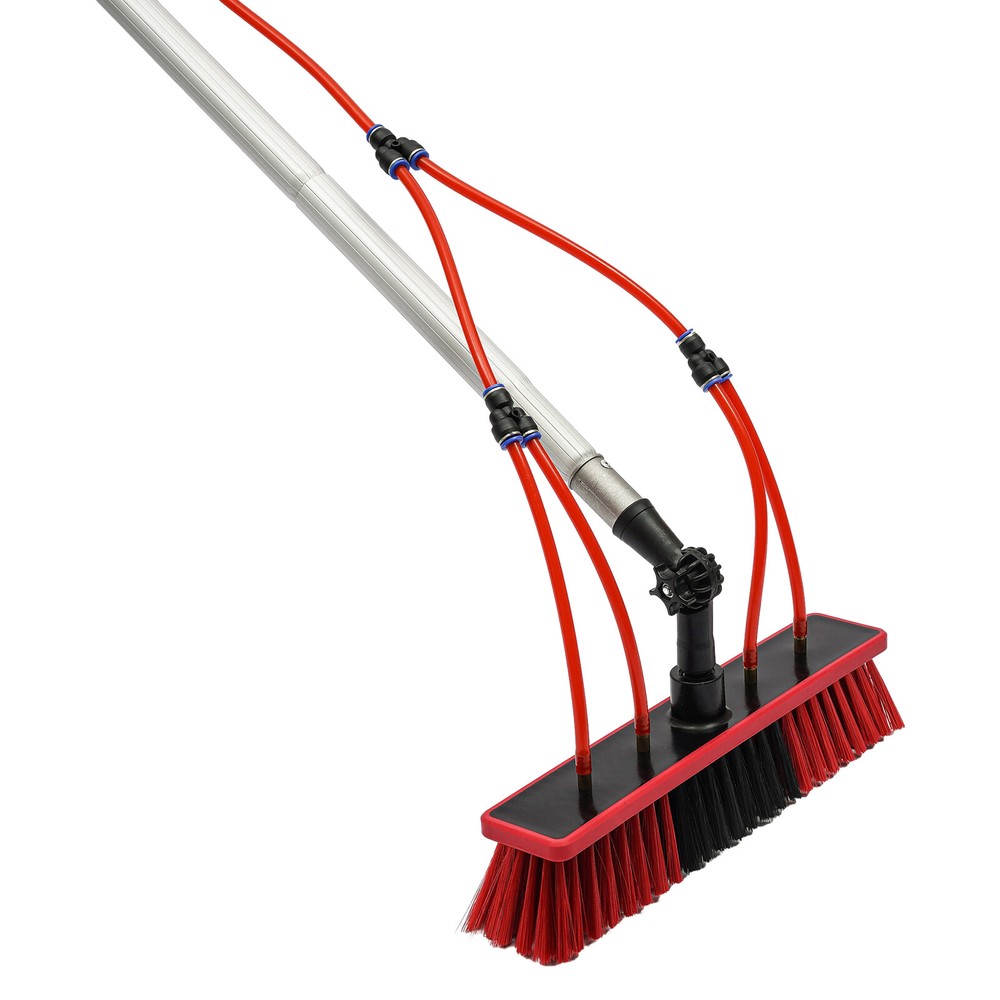 Water Fed Pole Cleaning Brush Tool 26FT For Window+ Solar Panel Clean Washing