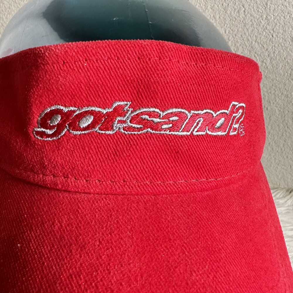 Vintage Adjustable Got Sand red visor