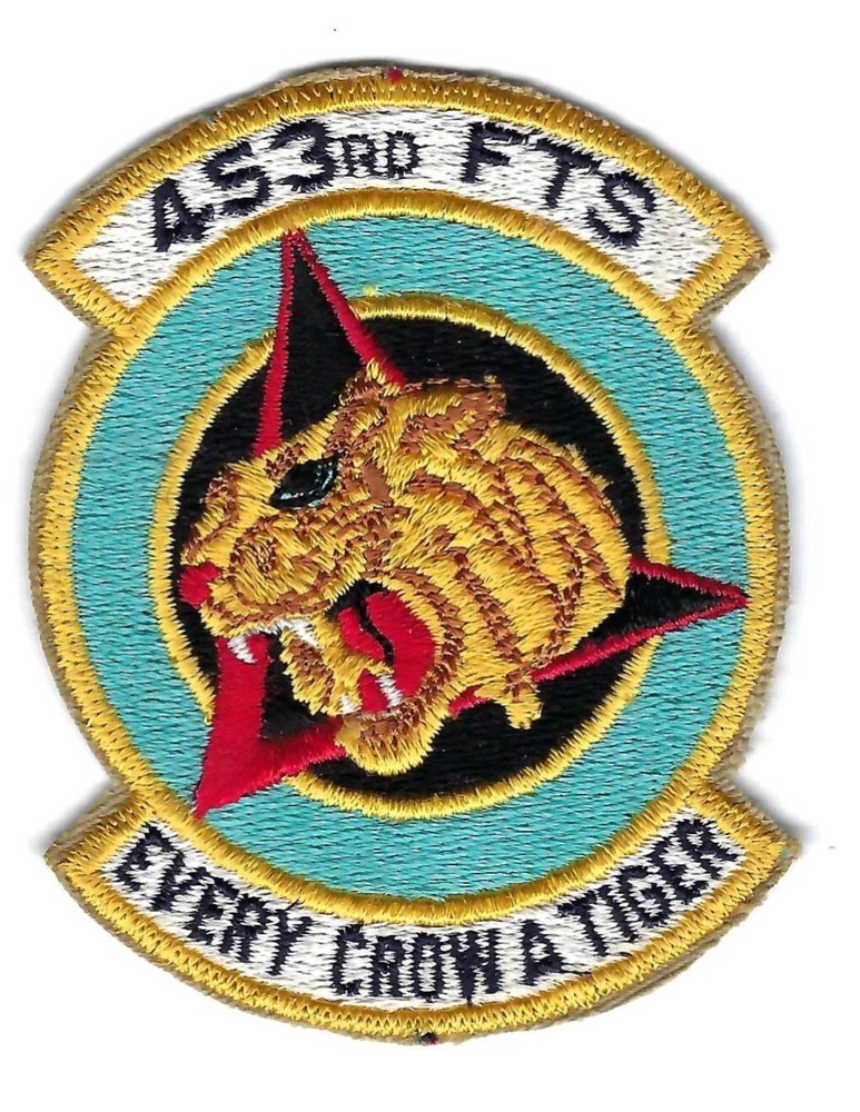 70's-80's 453rd FLYING TRAINING SQUADRON "EVERY CROW A TIGER"  patch