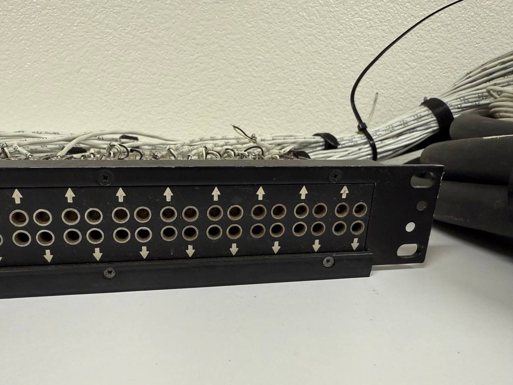96-Point Audio Patch Panel 4×24 - Rackmount - Used Needs Minor Rewiring