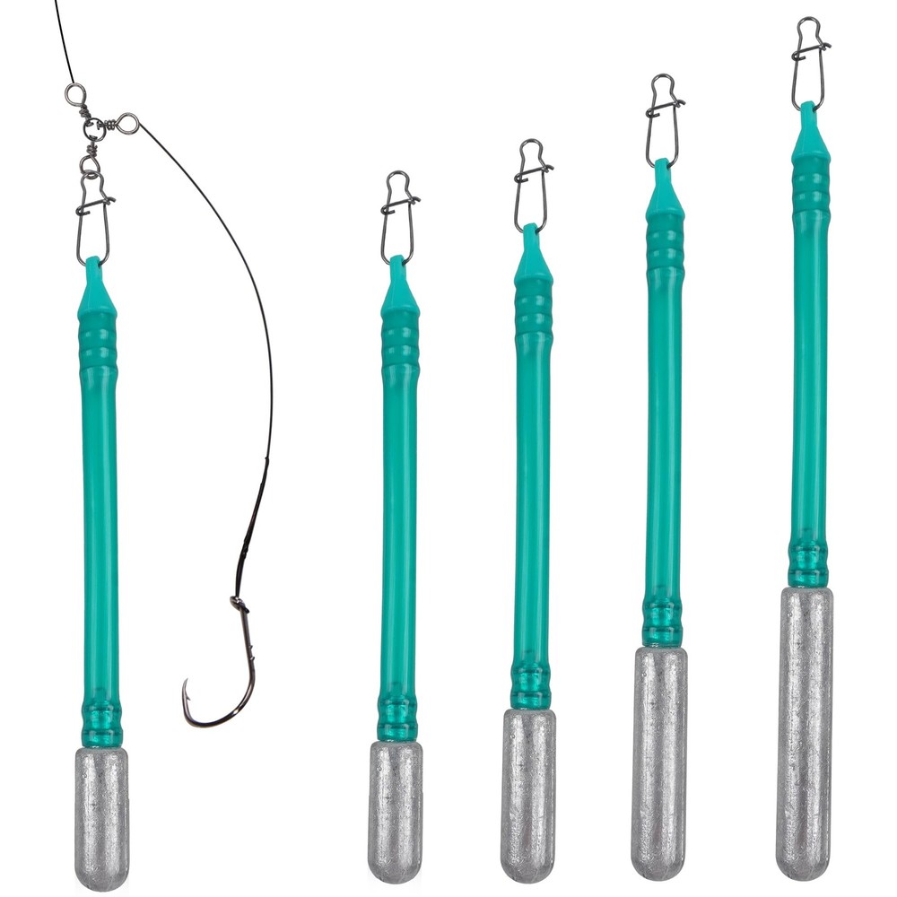 Dragging Weights for Catfishing Trolling, Drifting Mix 4 Size - 4 Pack, Green