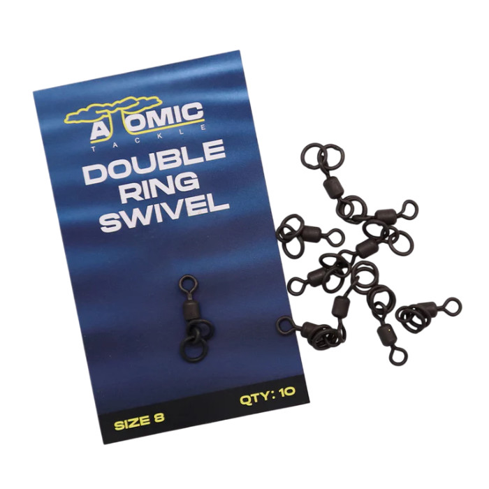 Atomic Tackle Double Ring Swivel Size 8