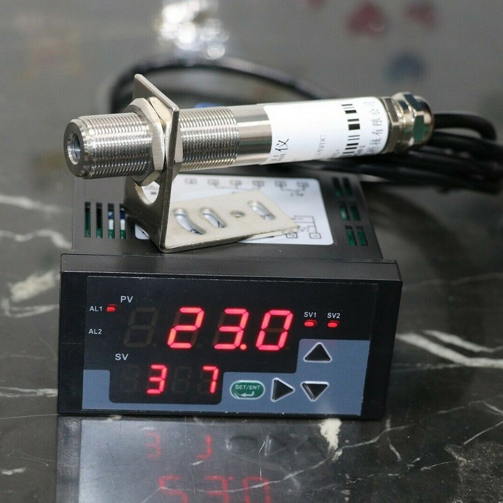 DC 24V Online Non-contact Infrared Temperature Controller Thermometer Sensor