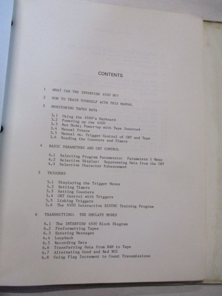 ATLANTIC RESEARCH INTERVIEW 4500 TECHNICAL AND TRAINING MANUAL