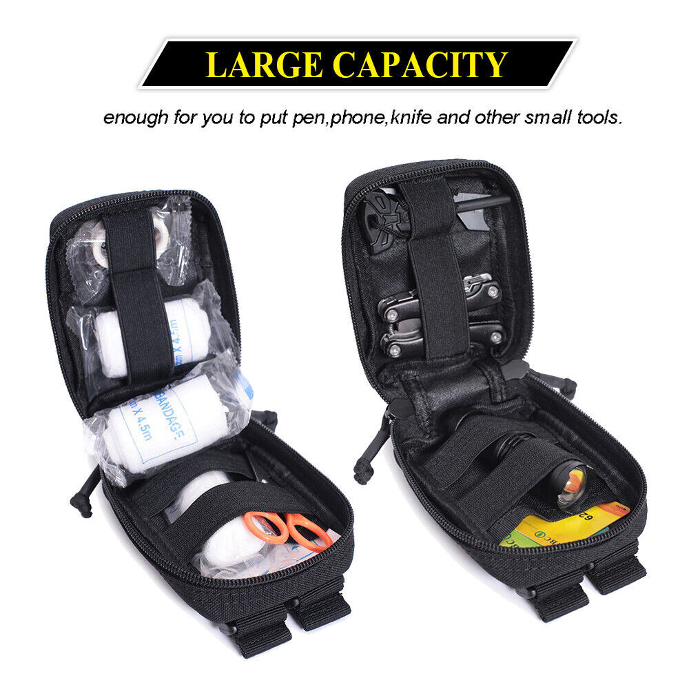 Tactical Small Admin Pouch Multi-Purpose Molle EDC EMT Utility Pouch Tool Pouch