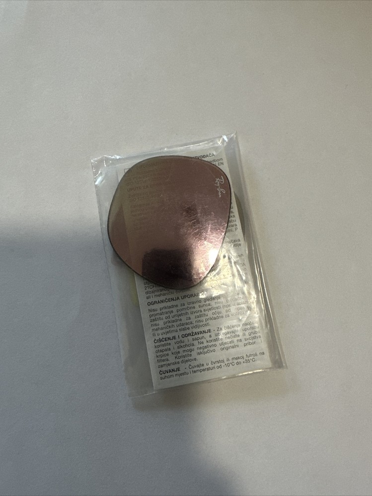 AUTHENTIC Ray Ban Replacement Lenses RB2448 Pink Mirror Sealed