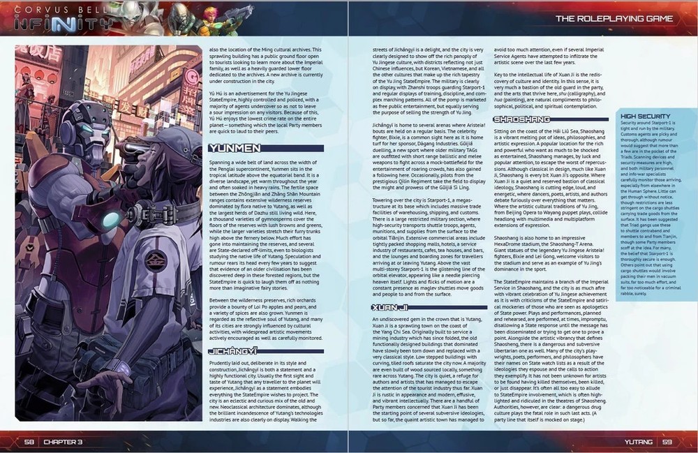 Infinity: Yu Jing Sourcebook | Infinity 2d20 RPG - Corvus Belli