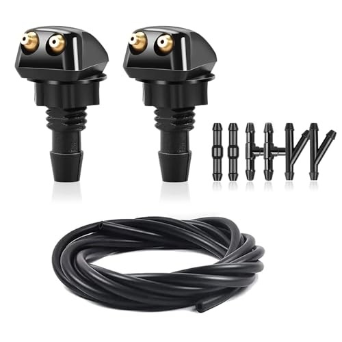 2pcs Front Windshield Washer Nozzles, Front Windshield Washer Nozzle kit and