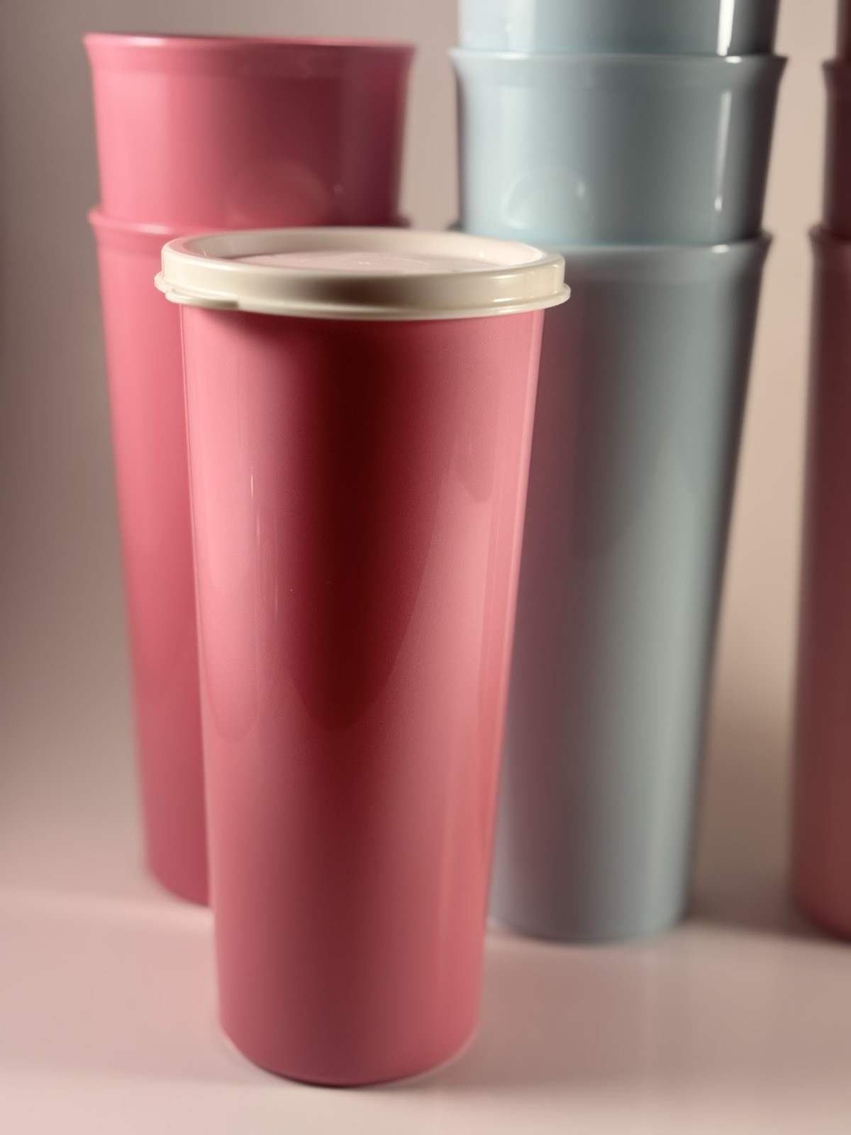 Vintage Tupperware 16oz Impression Tumbler Pastel (Set Of 12) Brand New Unused