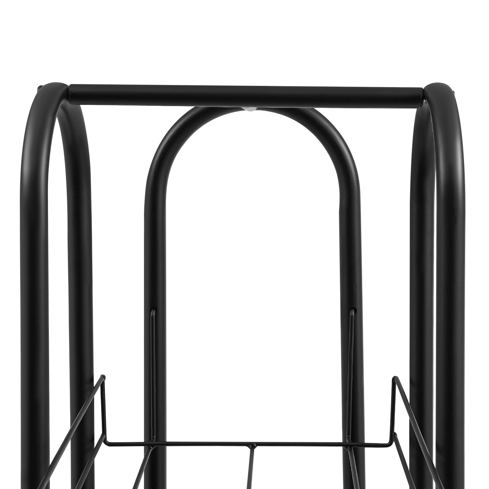 12 Tiers Hat Display Rack Free Standing Metal Floor Caps Headwear Stand Black