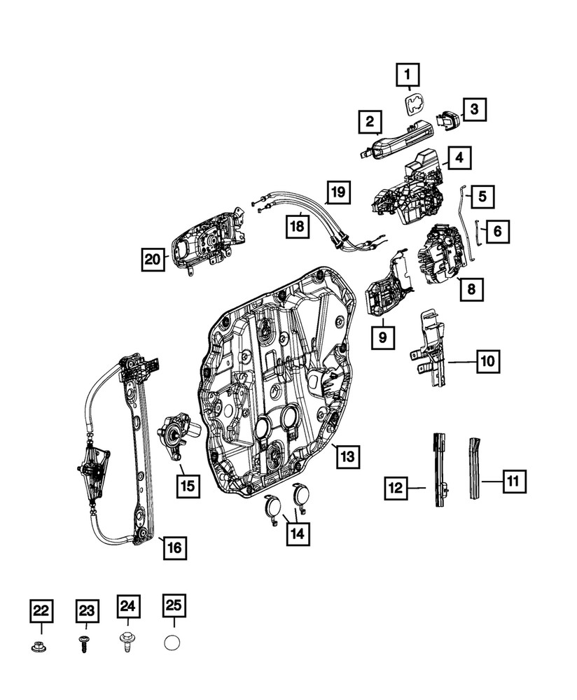 Genuine Mopar Chassis Presenter Right 68301938AA