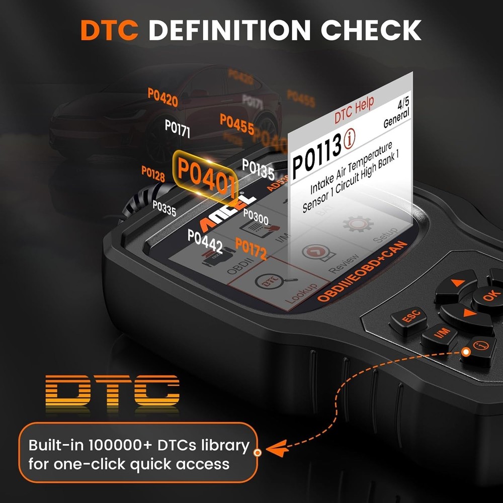 AD530 OBD2 Scanner Diagnostic Tool, Universal Check Engine Code Reader