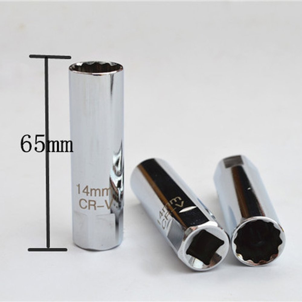 OSOF 14mm & 16mm Spark Plug Socket Thin Wall 12-Point One Size, Silver