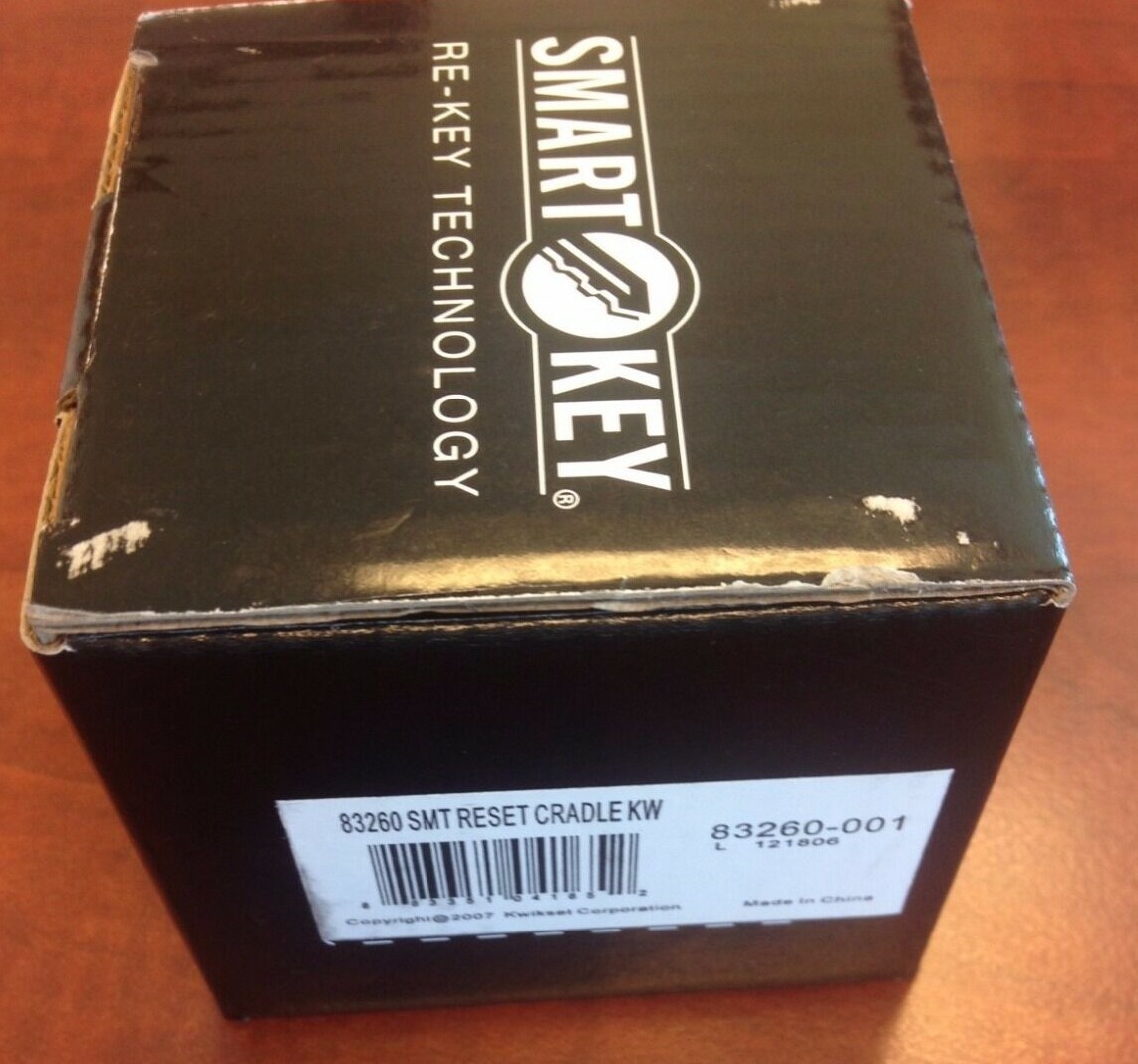 NEW NIB AUTHENTIC BLACK KWIKSET SMART KEY RESET CRADLE 83260