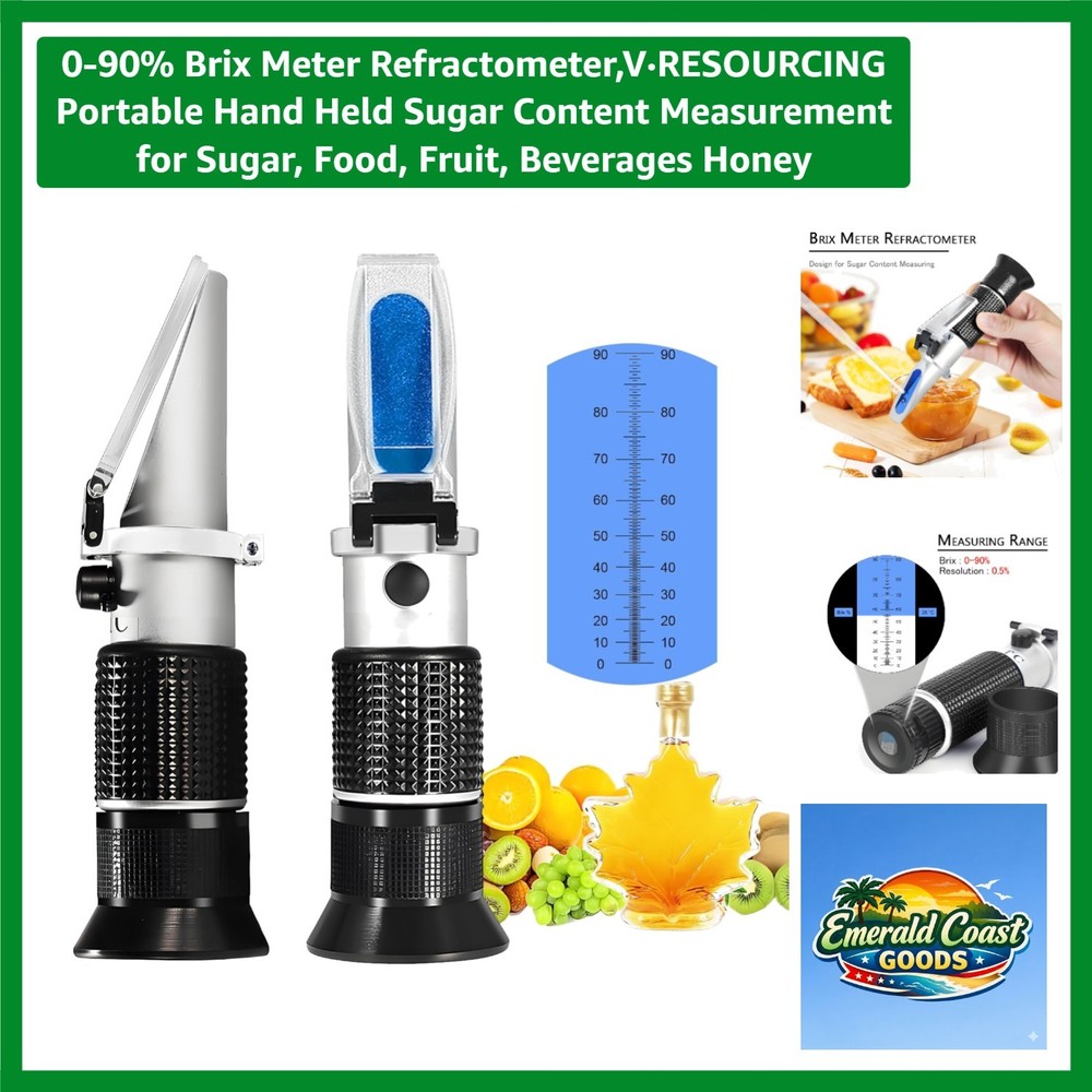 Professional Handheld Refractometer with Automatic Temperature Compensation