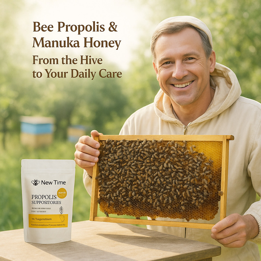 2 Pack Propolis Suppositories – Hemorrhoids, Prostatitis Comfort Support for Men