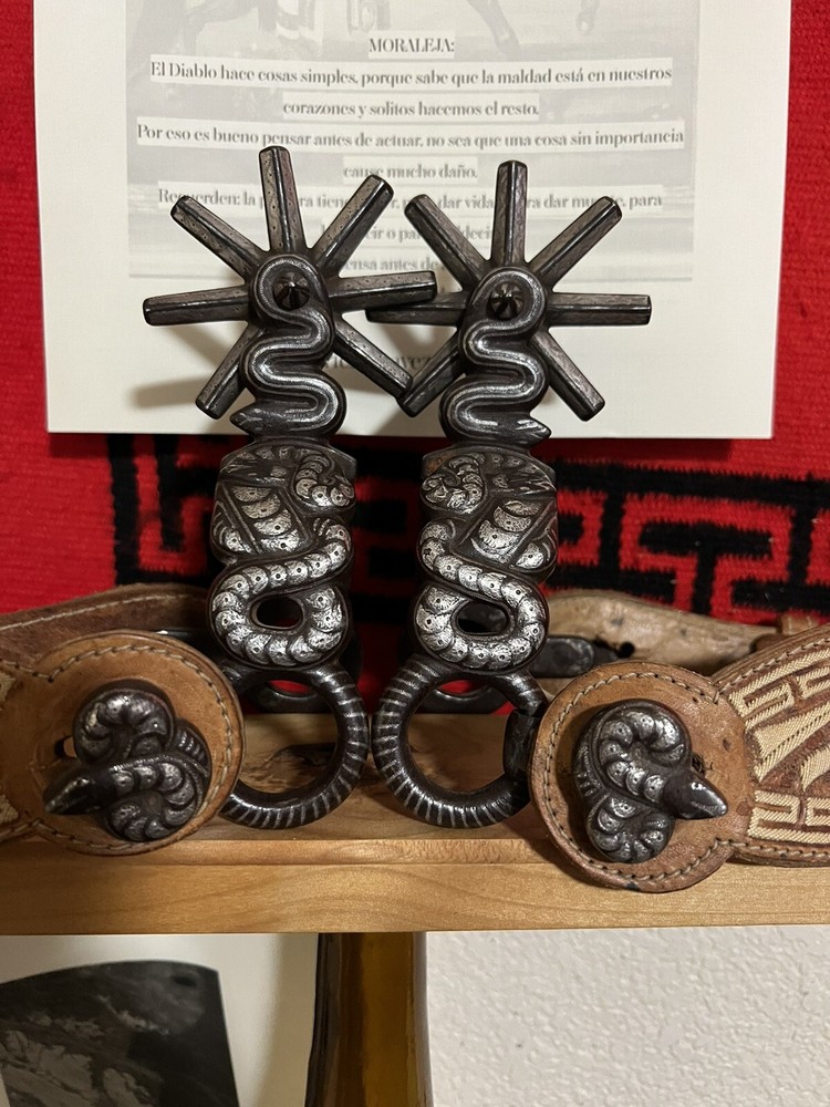Antique Mexican Snake Spurs