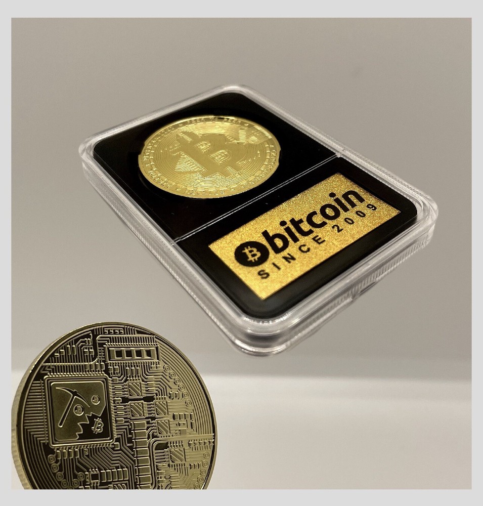 BITCOIN- Limited Edition Display Case / Cryptocurrency￼ PLUS $Free$ Crypto Coin