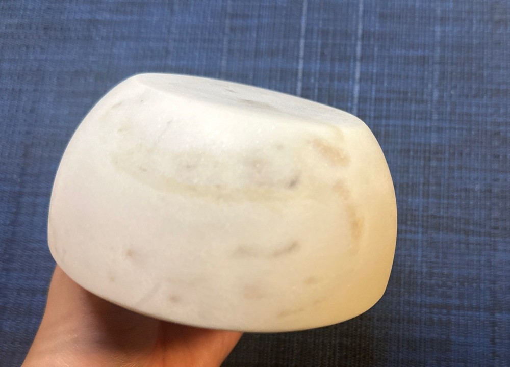 Grooved Marble Shaving Bowl