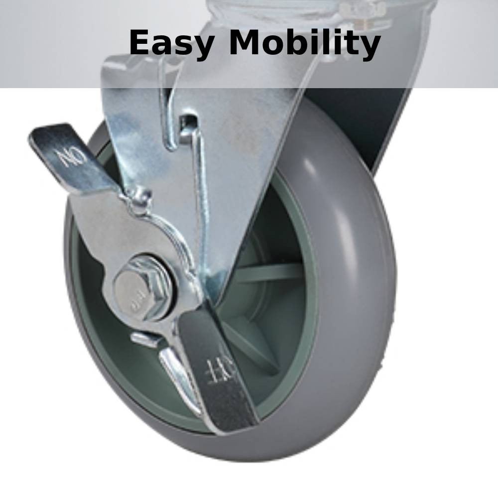 Commercial Traditional Cleaning Janitorial Room Service Housekeeping Cart Gray