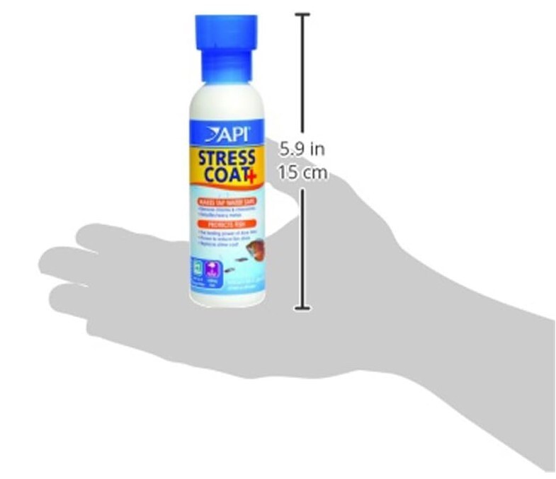 API STRESS COAT Aquarium Water Conditioner 4-Ounce Bottle (85B)