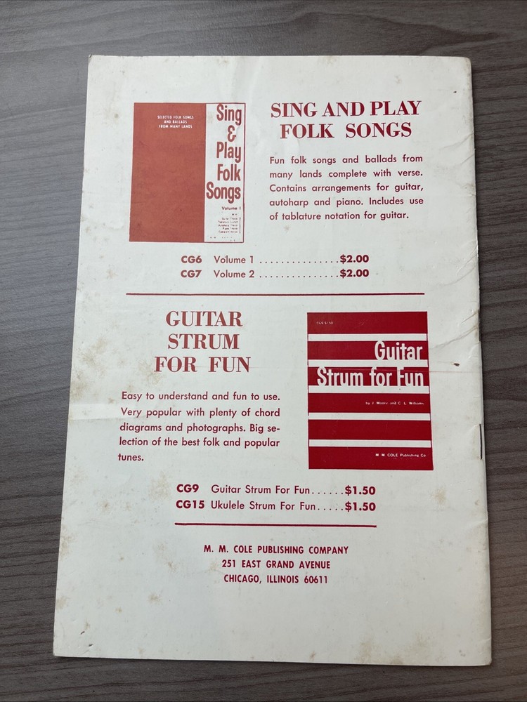 ORIGINAL 1963 "5 MINUTE METHODS SELF-INSTRUCTIONS HARMONICA" BOOKLET