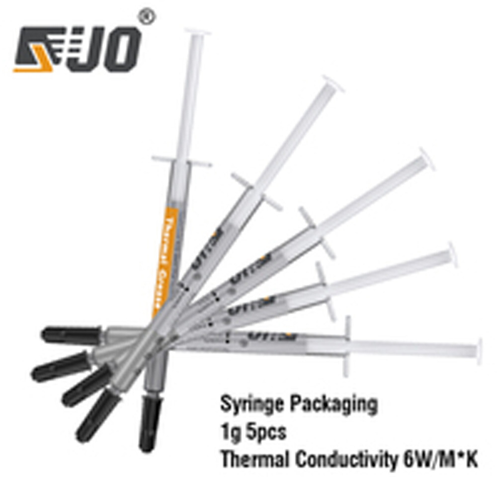 5PCS Heatsink Compound Paste Syringe High Performance Silver Thermal Grease CPU