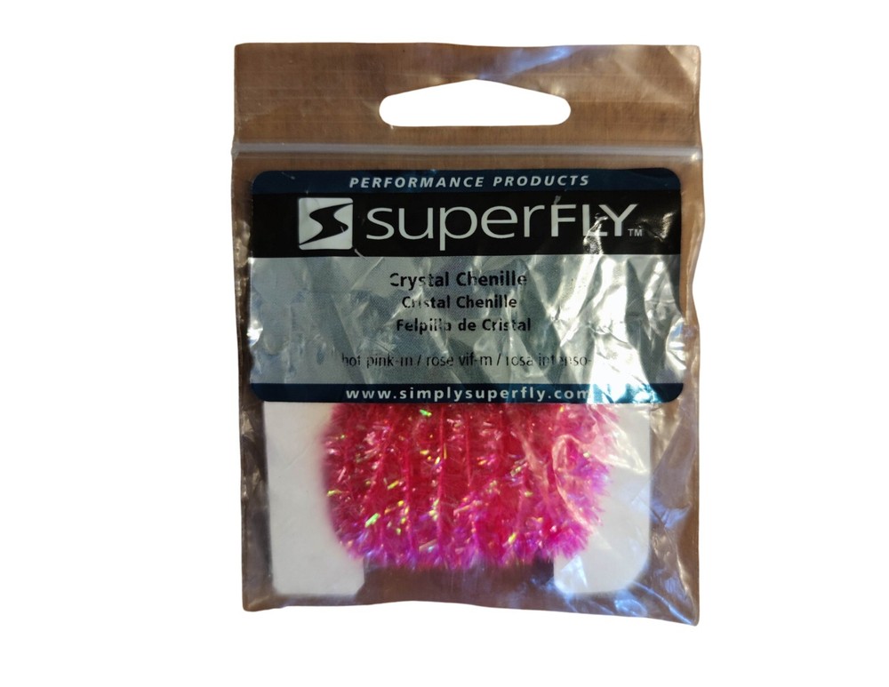 Superfly Crystal Chenille Hot Pink