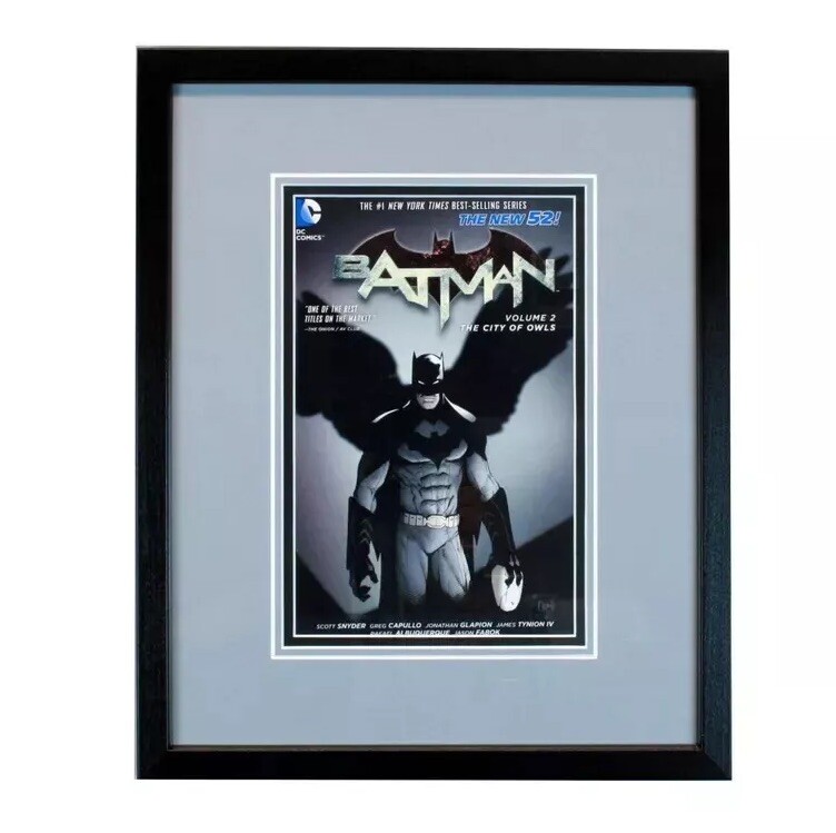 Comic Book Wall Mount Display Modern/Current Comic Book Wood Frame UV Protected