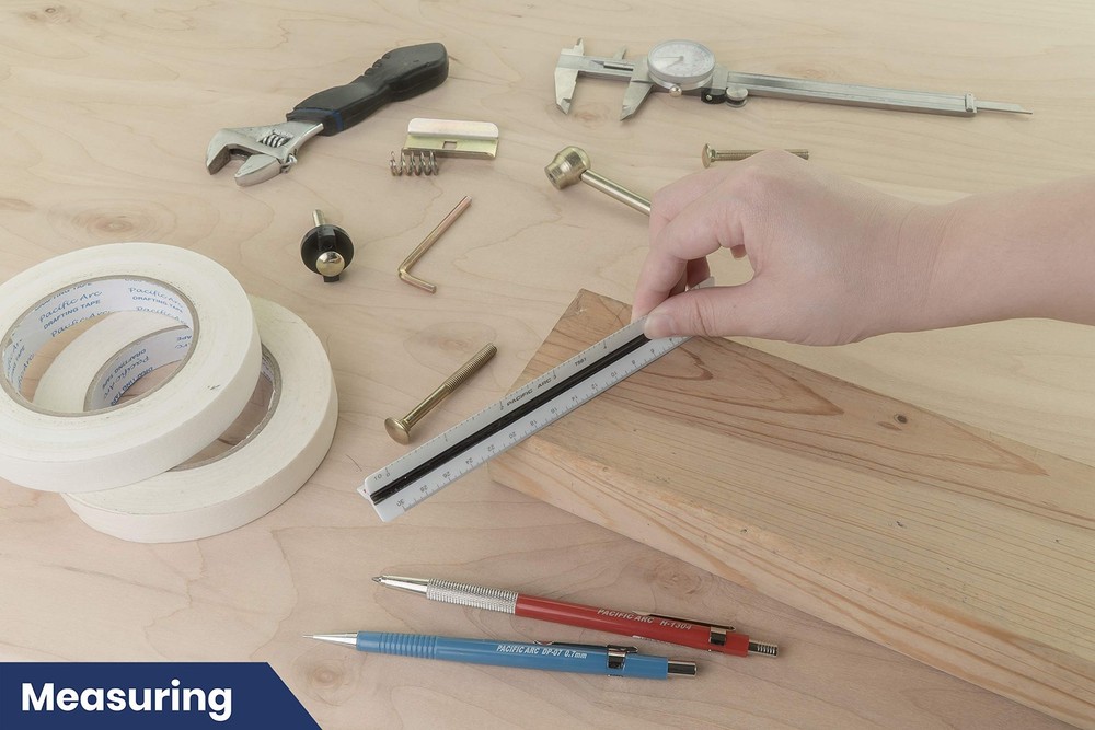 Pacific Arc Engineering Scale Ruler, 6" Ruler for 6 Inch, Engineer