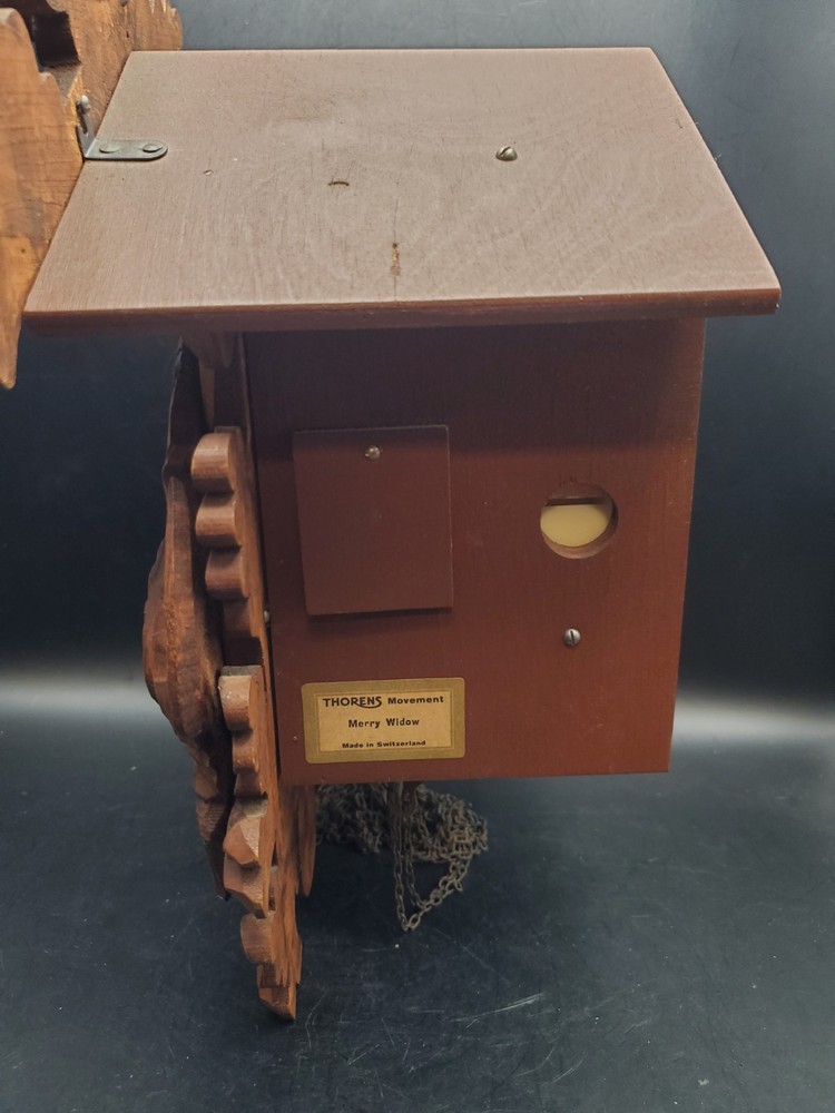 Vintage Hand-Carved Black Forest Cuckoo Clock Untested