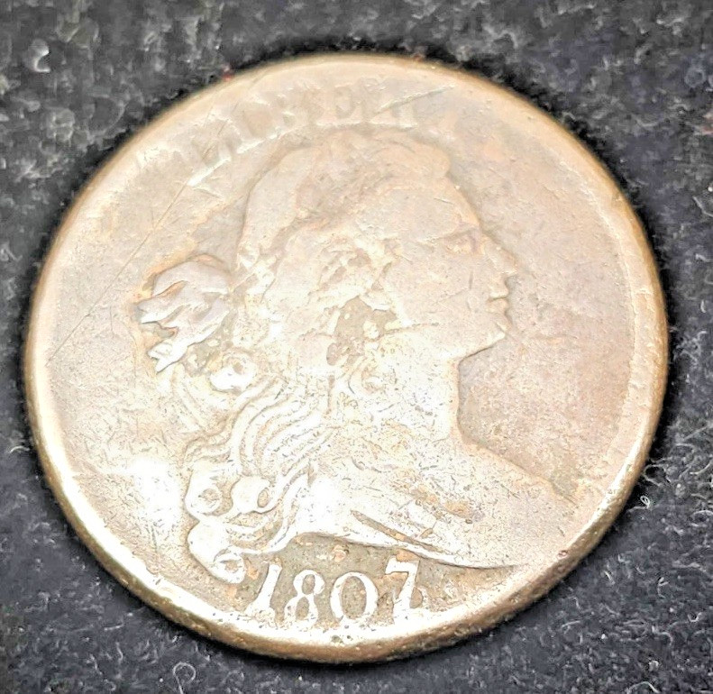 1807/6 Draped Bust Large Cent / Very Good