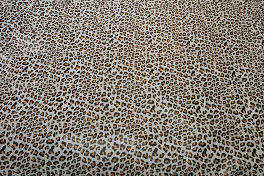 Leopard Lamb skin leather (100% Genuine Skin)
