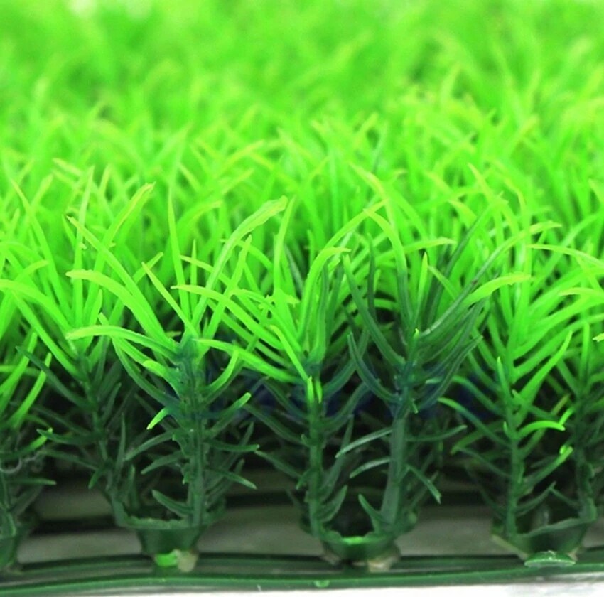 Aquarium Eco-Friendly Artificial Green Water Grass Plant Lawn Fish Tank Decor