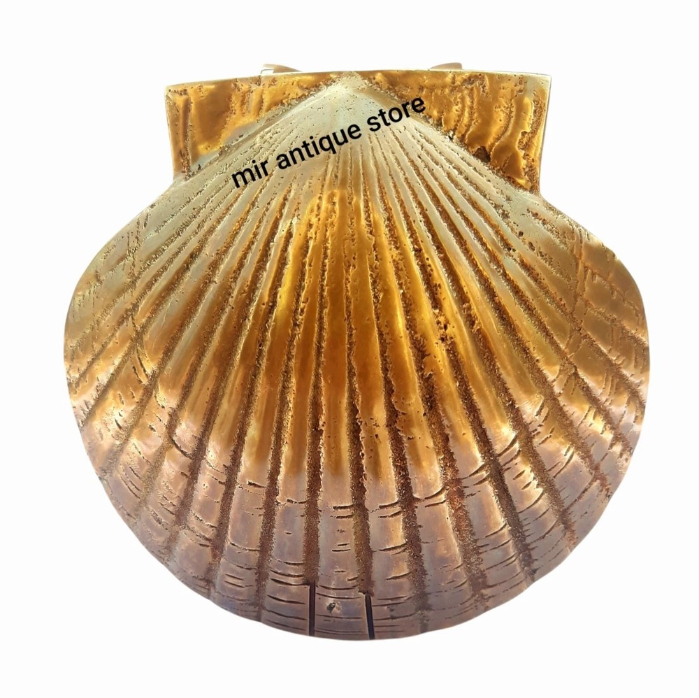 Solid Brass Shell Themed Door knocker Nautical Antique Home Decor