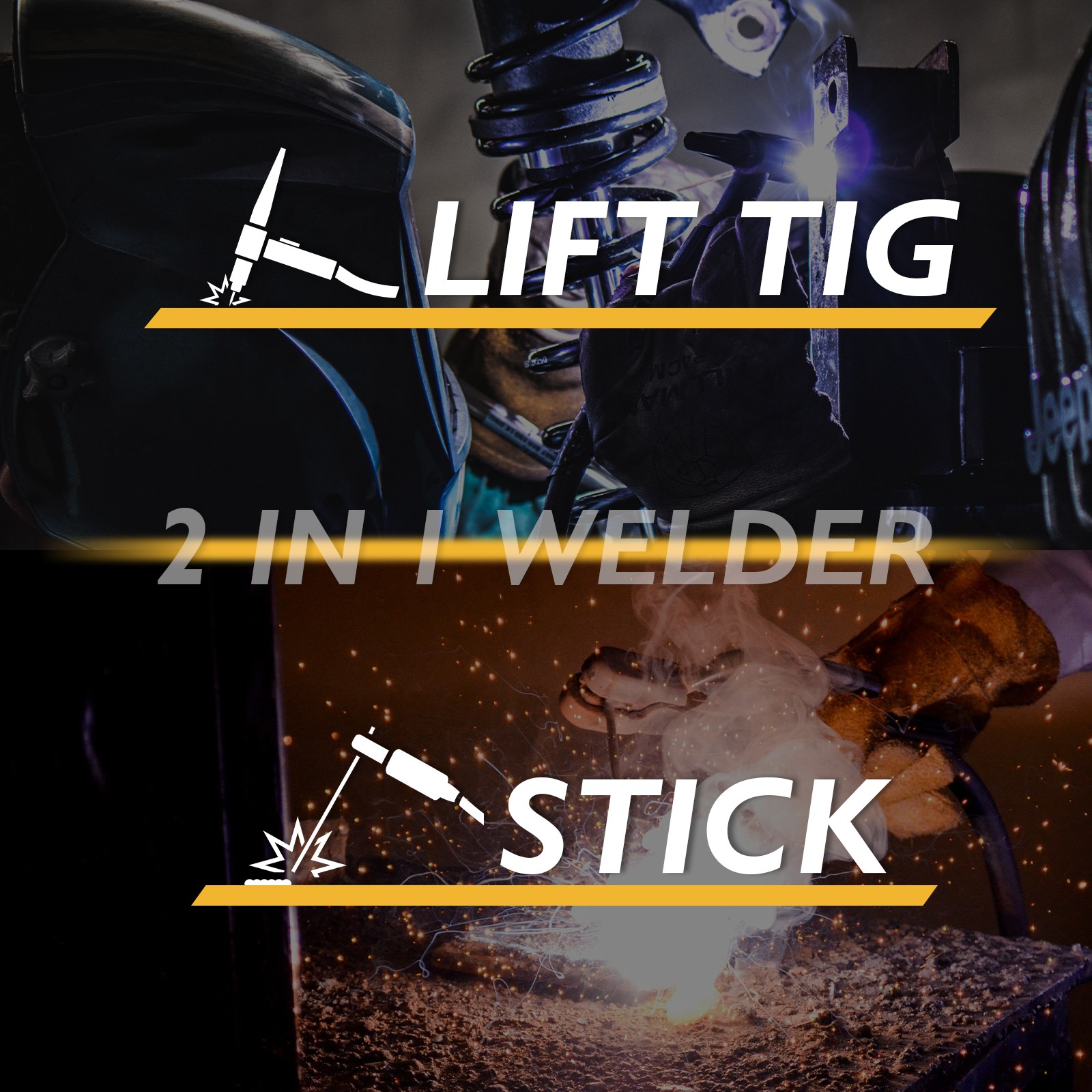 195A Stick Welder Kits 110/220V Dual Voltage Plus a Free Pair Of Welding Gloves