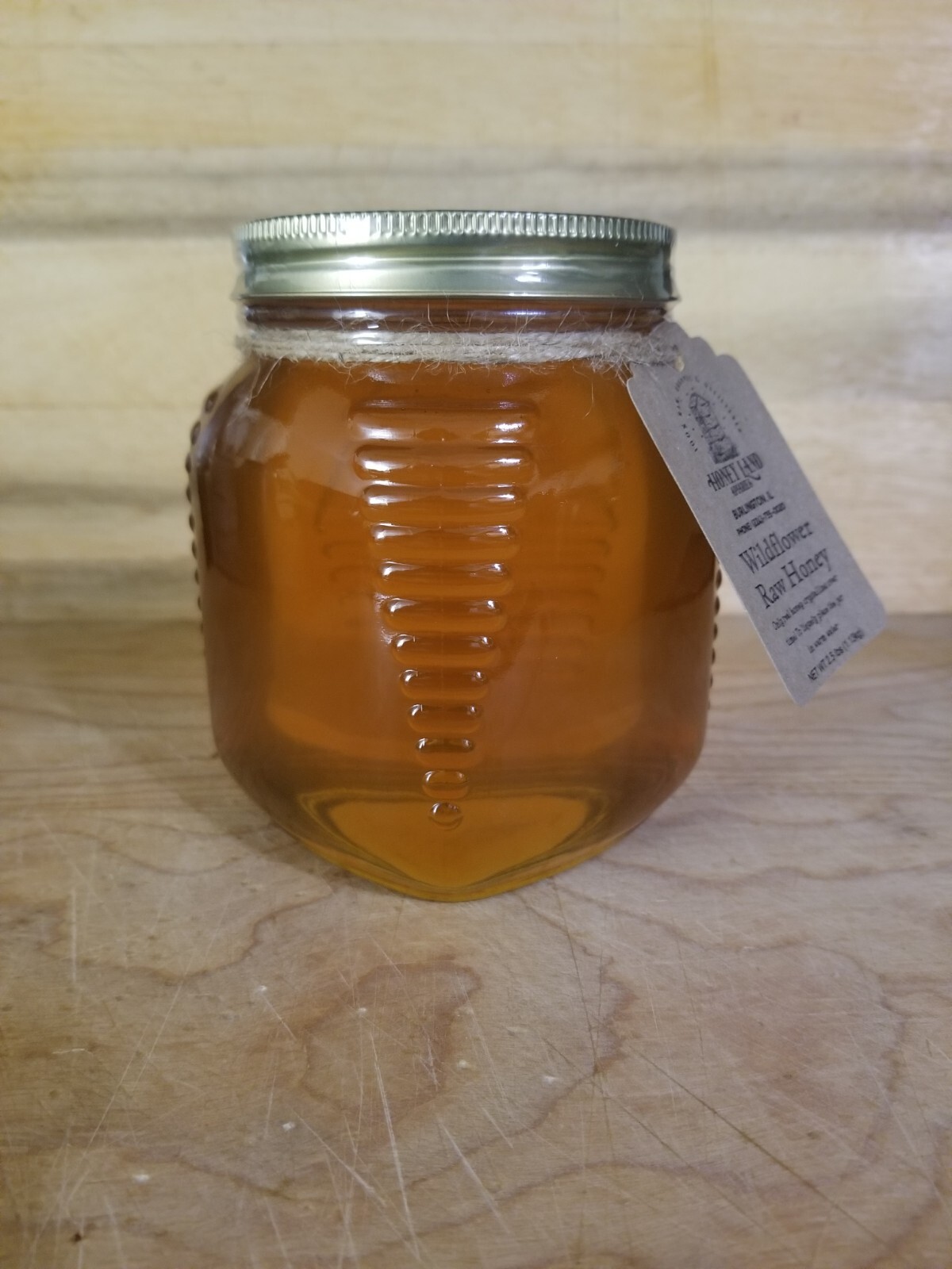 Raw Honey 2.5 lb (1.13kg) - 100% Raw, Wildflower, Local Organic, Unfiltered